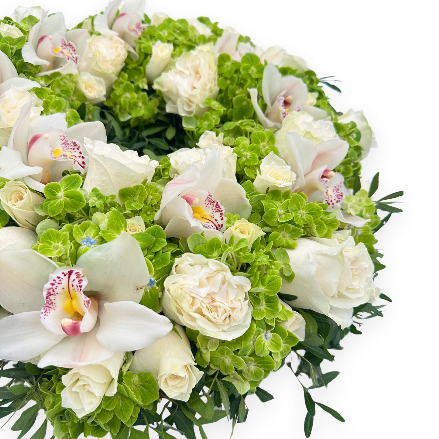 Orchids and Roses Wreath