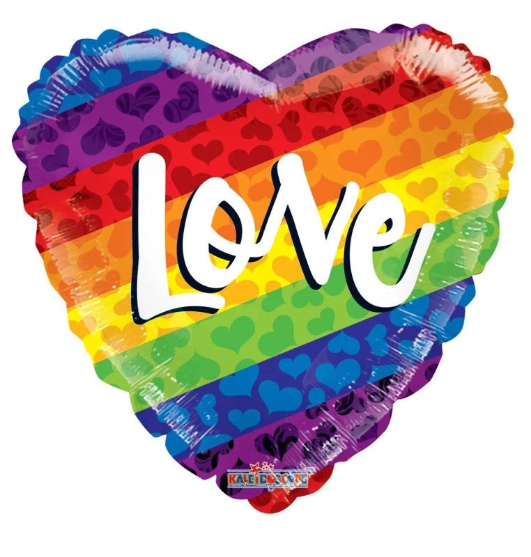 18 inch foil rainbow balloon
